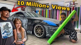 HE GOT MILLIONS OF VIEWS So Im Wrapping Him For FREE  The MAD MAX 350Z Is Back For A Makeover [upl. by Spielman]