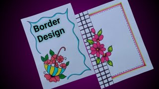 Border Design  Border Design For School Projects  Assignment Front Page Design  File Decoration [upl. by Euqinue]