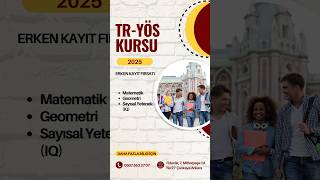 BİLİŞSEL AKADEMİ 2025 TR YÖS KURSU yöskursu [upl. by Ephrem175]