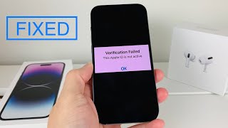 How to Fix Verification Failed This Apple ID is not active [upl. by Glennon266]