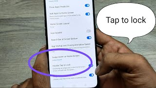 How to set Double tap to screen lock in REALME X How to enable Double Tap to Lock Screen in Realme [upl. by Notgnillew]