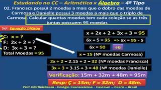 ARITMÉTICA x ÁLGEBRA  CONCURSEIROS  PASSO A PASSO  FÁCIL APRENDER  Parte D  CC V523mp4 [upl. by Py]