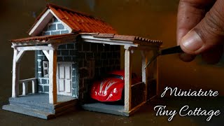 How to make a miniature tiny Cottage [upl. by Weil449]