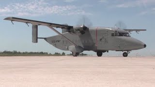 Short C23 Sherpa Aircraft Transporting MREs for Oklahoma Tornado Relief [upl. by Rainwater]