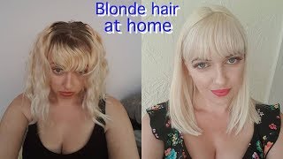 PROCLERE HERBAL BLONDE TONER SWEET SILVER  BLEACHING HAIR AT HOME  COCONUT OIL  IdleGirl [upl. by Olodort]