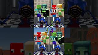 Water Aura ❓ Zombie amp Zombie girl Minecraft Alex amp SpiderMan Compilation shorts minecraft sonic [upl. by Sammons]