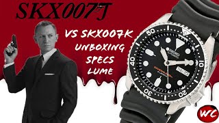 Seiko SKX007J vs SKX007K Unboxing and Specs SKX007 SKX009 [upl. by Osher645]