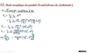 2ème Bac PCSMSVT Les oscillateurs mécaniquesLe pendule pesant partie 2 [upl. by Yenar]