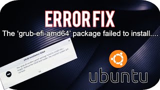 FIX The grubefiamd64signed package failed to install Ubuntu Installation UEFI Mode [upl. by Ayyn]