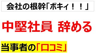 中堅社員の退職ラッシュの口コミを20件紹介します修正再投稿 [upl. by Alaster]