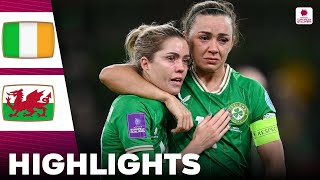 Wales vs Ireland  Highlights  Womens Euro Qualifiers 03122024 [upl. by Ynohta]