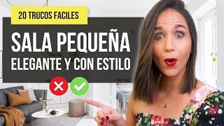 ✅ Mejores trucos para SALAS PEQUEÑAS 🔥 20 Tips para decorar una SALA pequeña [upl. by Yssej694]