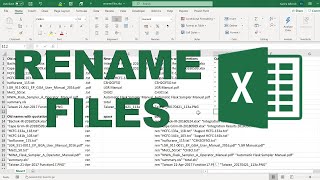 How to rename multiple files at once using Excel Windows [upl. by Allak]