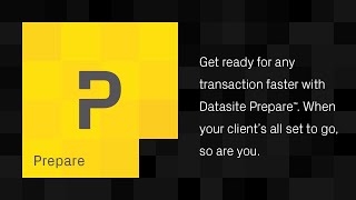 Datasite Prepare™  Get set Go [upl. by Lynnett912]