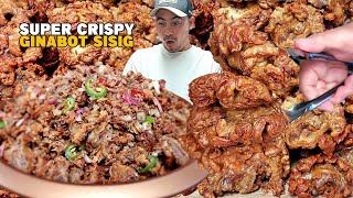 CHICHARON GINABOT SISIG Crispy Chicharon Bulaklak na Sisig [upl. by Hans530]