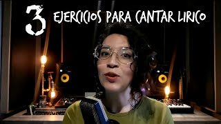 COMO CANTAR OPERA  3 ejercicios para cantar lírico  REAL Academia Vocal [upl. by Adirehs]