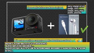 DJi Osmo Action 4 Mic Problem solved 😘  DJI Mic Issue Solved Wireless bluetooth mic  type C mic [upl. by Carie792]