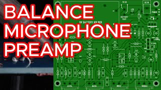 balanced microphone preamp circuit [upl. by Radmilla]