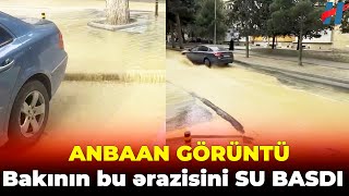 Badamdar qəsəbəsini su basdı Hadisə yerindən görüntülər [upl. by Nileek]