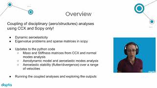 Part 6 Dynamic aeroelastic flutter and divergence analysis with Python and Calculix Crunchix [upl. by Ulani510]