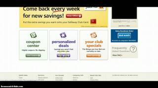 Adding digital coupons to your Safeway Card [upl. by Flam928]