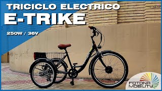 ⭐eTRIKE ≫Triciclo Eléctrico para Adulto  Fotona Mobility [upl. by Jerroll]