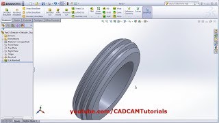 SolidWorks Revolved Boss Base  SolidWorks Revolved Cut  SolidWorks Tutorials for Beginners  9 [upl. by Eahsat859]