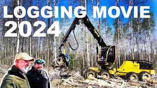 LOGGING MOVIE 2024  TIGERCAT 1165 HARVESTER [upl. by Yesrej]