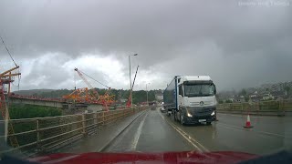 A465 Dualling Eastbound Hirwaun to Dowlais Top amp including the A470 works North of A465 Wales UK [upl. by Luy]