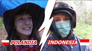 Hujan di INDONESIA vs POLANDIA  Globe in the Hat 23 [upl. by Acinnor248]