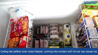 Voltas Chest Freezer  How to tackle over icingdefrosting issue in chest freezer [upl. by Vladamir]