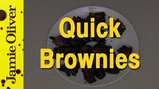 Jamie Olivers SuperQuick Brownies  EAT IT [upl. by Dnarud]