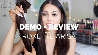 BELLAMI Bellissima Clipin Hair Extensions Review  Demo with Roxette Arisa [upl. by Goulet913]