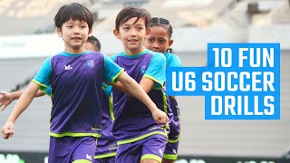 10 Best U6 Soccer Drills  Fun Soccer Drills by MOJO [upl. by Pendleton]