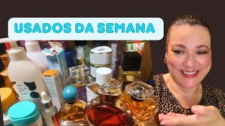 USADOS DA SEMANA perfumes hidratantes body splashes skincare e mais [upl. by Cadell]