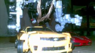 Transformers DOTM Highway Chase stop motionwmv [upl. by Eceryt]