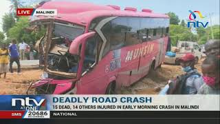 Deadly crash Accident along MombasaMalindi highway kills 15 people [upl. by Monreal600]