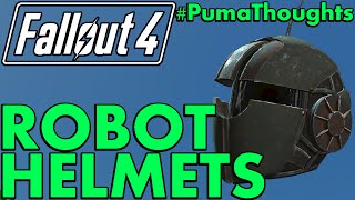 Fallout 4 Automatron DLC Eyebot Assaultron and Sentry Bot Helmet AnalysisReview PumaThoughts [upl. by Nerek]