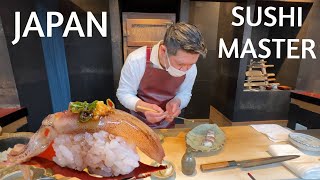 KYOTO JAPAN SUSHI MASTER Exquisite Japanese Restaurant Unique Sushi Omakase Experience [upl. by Oninotna354]