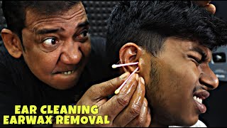 Ear Massage with Oil  Earwax Removal by Asim Barber  Head Massage  Neck Cracking  Ear Clean ASMR [upl. by Morgen]