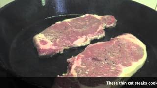 How to Cook a Steak and Eggs Breakfast  Cast Iron Cooking [upl. by Haelak654]