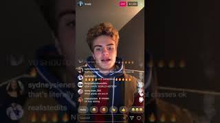 Brady Tutton on Instagram Live 122018 [upl. by Inalel]