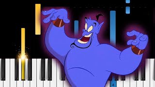 Disneys Aladdin  Friend Like Me  Piano Tutorial amp Sheets [upl. by Alisen]