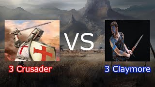 3 Crusader Vs 3 Claymore ROBLOX WARLORDS [upl. by Rida914]