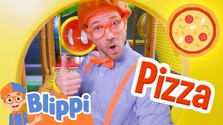 Blippis Pizza Party at Billy Beez Indoor Playground Educational Videos for Kids [upl. by Ikiv]