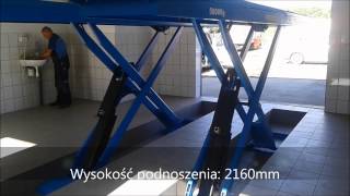 Podnośnik nożycowy Nortec Pro PN500GP  prezentacja podnośnika nożycowego [upl. by Anerehs161]