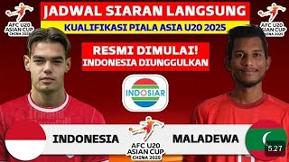 jadwal kualifikasi piala Asia U20 2025  INDONESIA VS MALADEWA  kualifikasi piala Asia U20 2025 [upl. by Ariana]