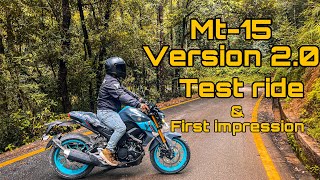 Yamaha MT15 V 20 First Impression Review  BikeAlsike [upl. by Herc]