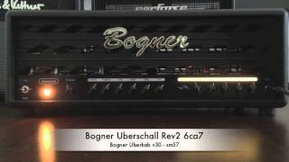 Bogner Uberschall Rev2 Green with 6ca7 Tubes through Bogner Uberkab [upl. by Odlanra]