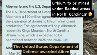 Plans Approved To Mine Lithium Under North Carolina Flooded Towns [upl. by Block]